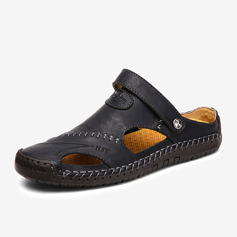 Mens slide sale sandals closed toe