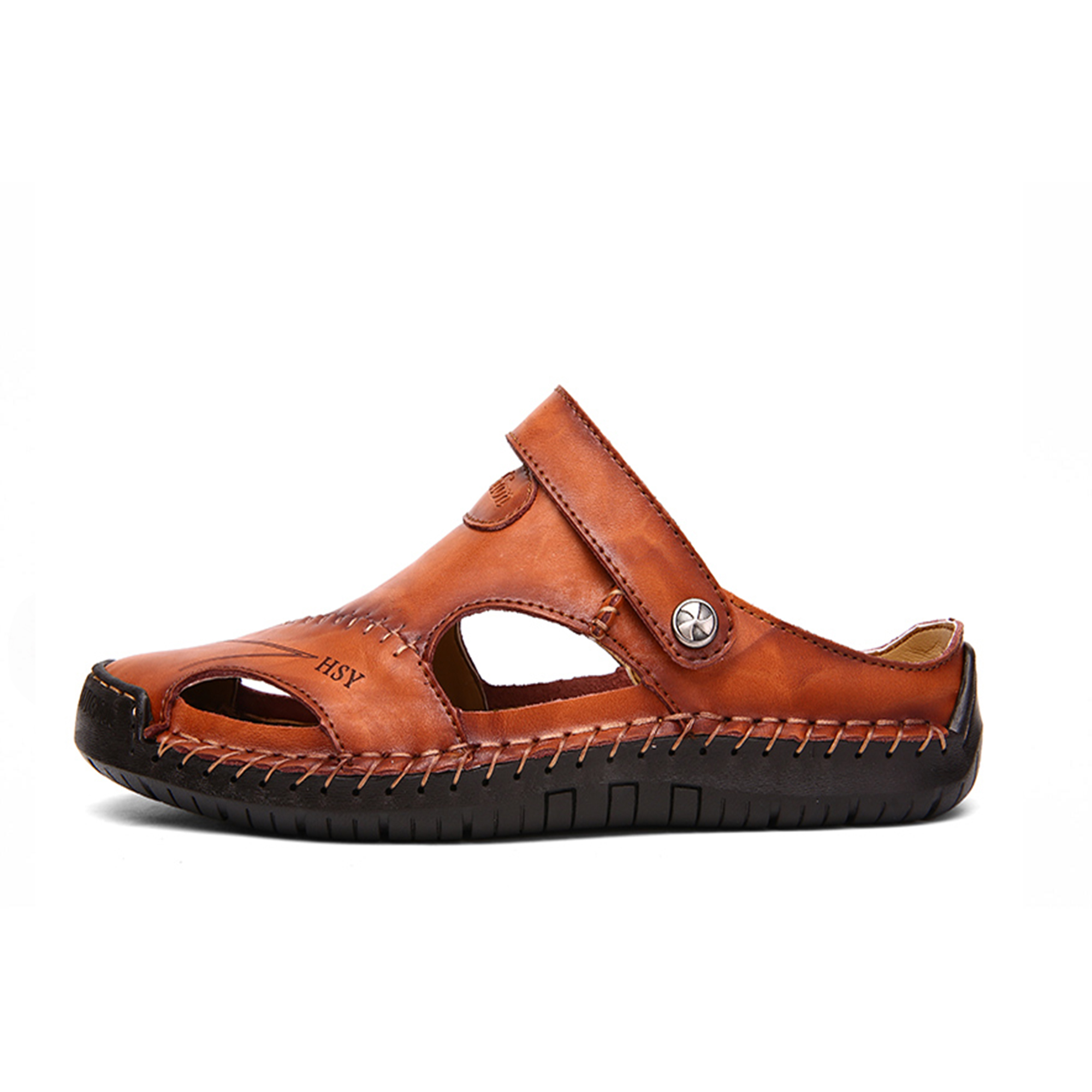 Men Hand Stitching Leather Sandals Calceus Buck