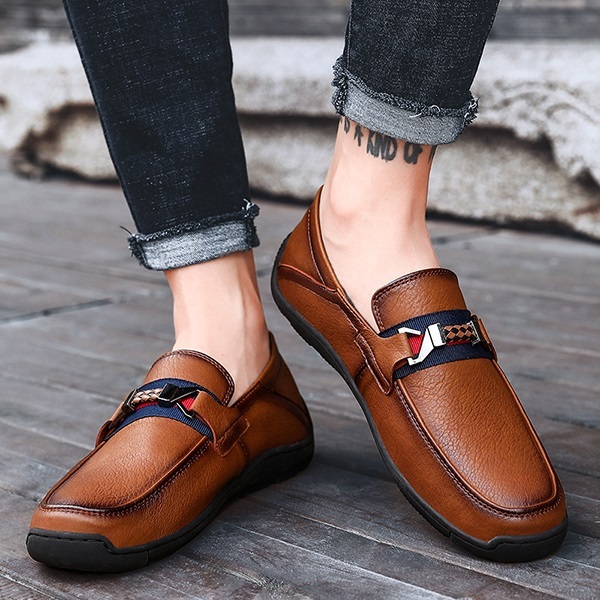 Slip-on Loafer, Breathable Driving Shoes, Fashion loafers, Leather Casual Slip on