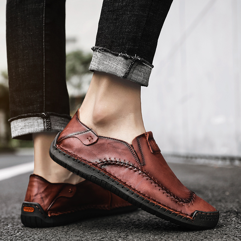 Men's Casual Loafers, Driving Shoes, Oxfords, Comfortable Stitching Sneaker, Penny Classic Moccasins, Formal Walking Leather