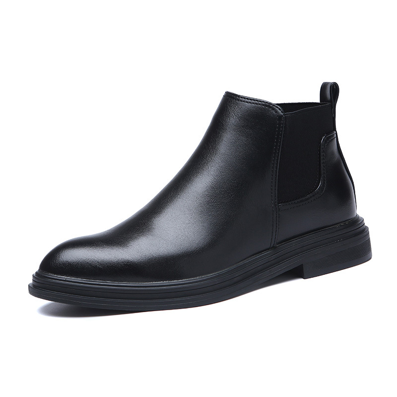 Men's, Autumn, Winter, Hot, Slip-on, Synthetic Leather, Winter Boots, Ankle Boots, Chelsea boots