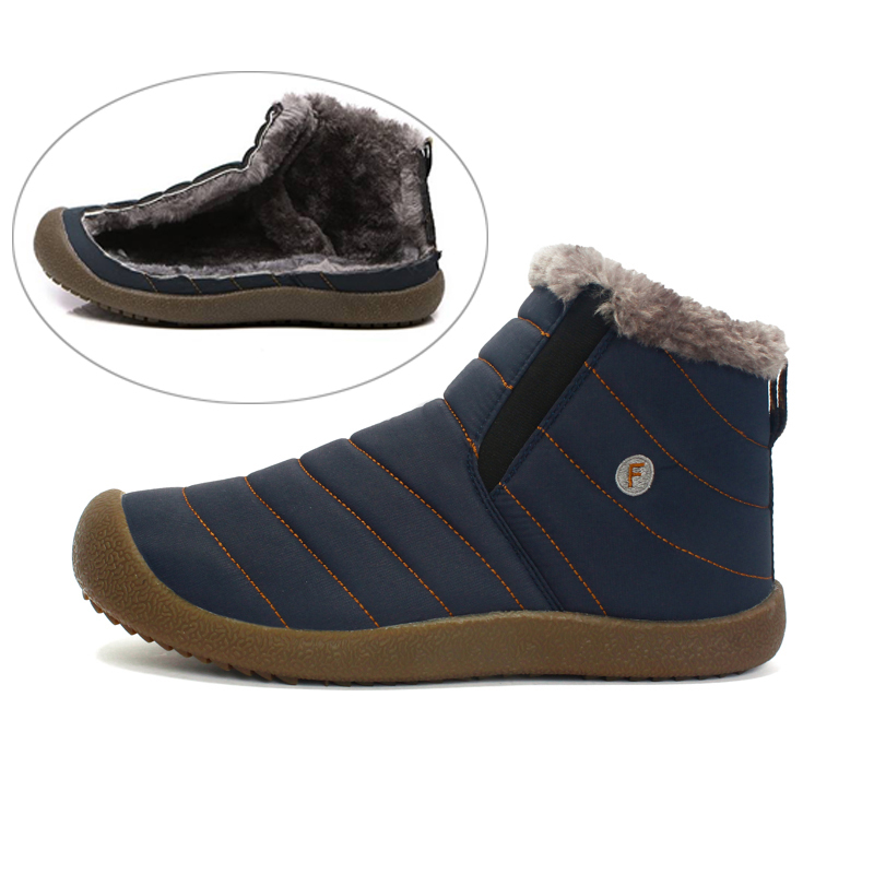 Men's, Women's, Winter, Thickening, Water-resistant,  Ankle Boots, Snow Boots, Flat Boots