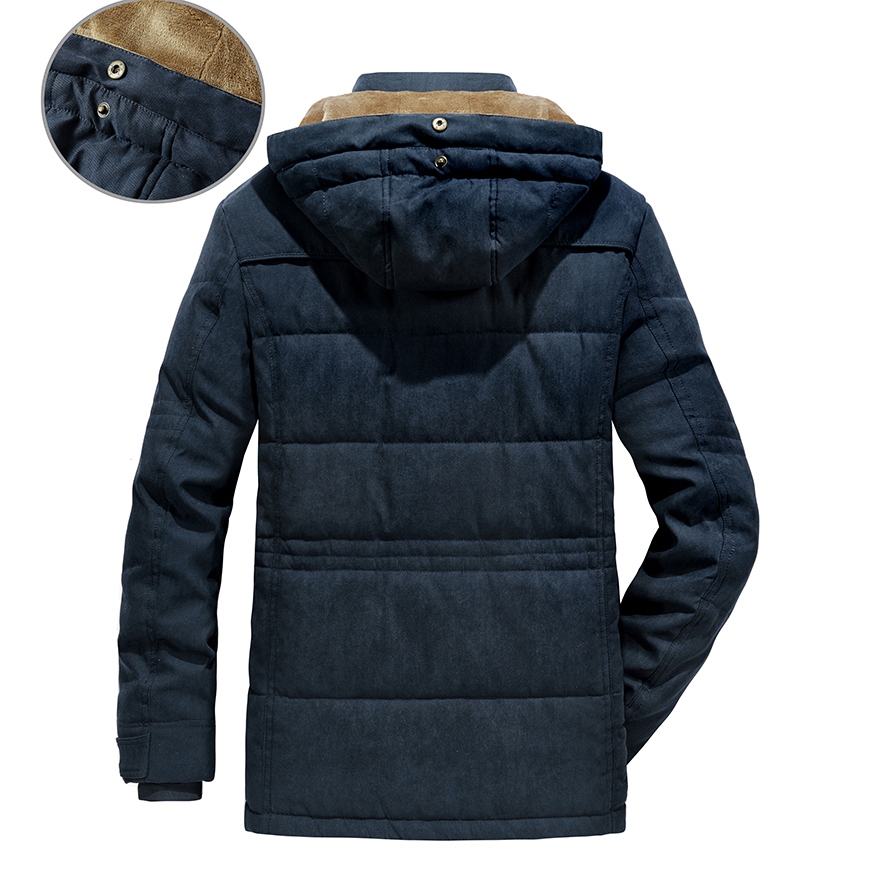 Men's, Thicken, Multi Pockets, Detachable, Hooded Jacket, Winter Coat, Casual Coat, Winter Coat
