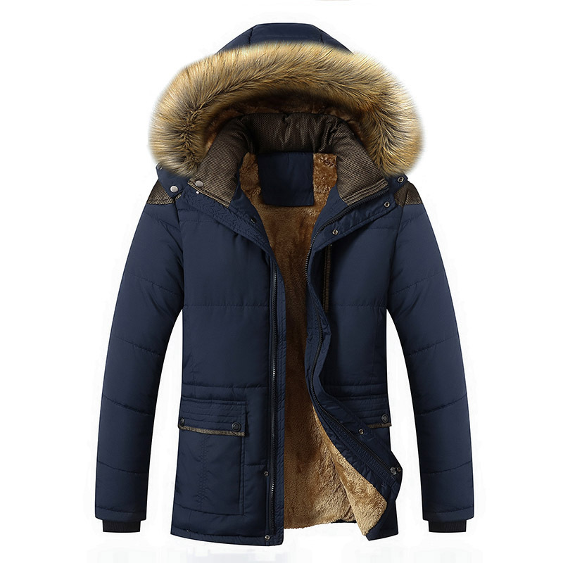 Men, Winter, Outdoor, Thicken Shoulder, Fur Padded, Jacket, Winter Jacket, Winter coats