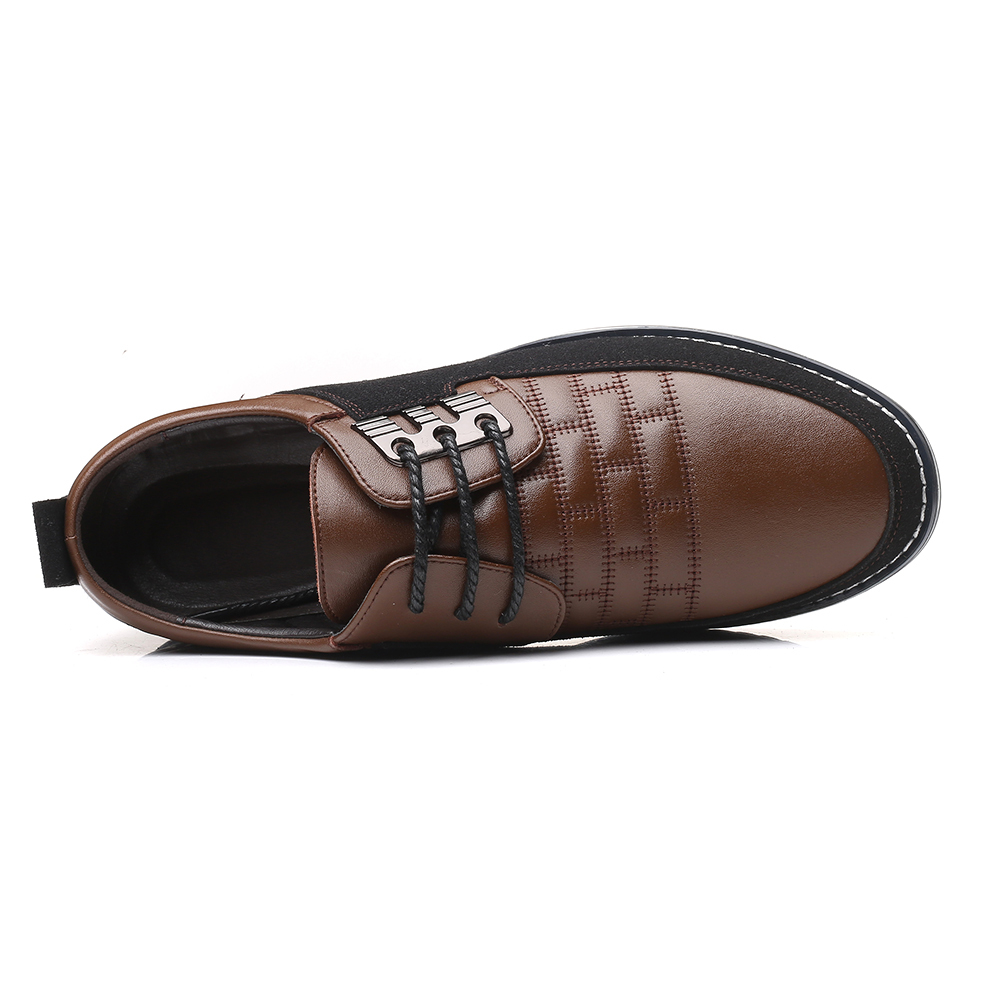 Men's, Four Seasons, Non Slip, Lace-up, Leather, Business Shoes, Casual Shoes, Formal Shoes