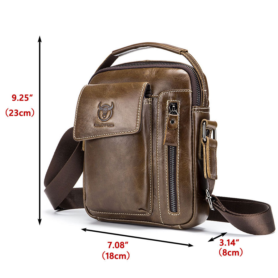 Genuine Leather, Business, Messenger Bag, Vintage Crossbody Bag, Messenger Bag, Sling Bag