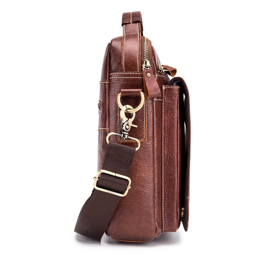 Men's, Small, Flap, Leather Crossbody Bag, Handbag, Shoulder bag, Messenger bags, Sling bag, Casual bag