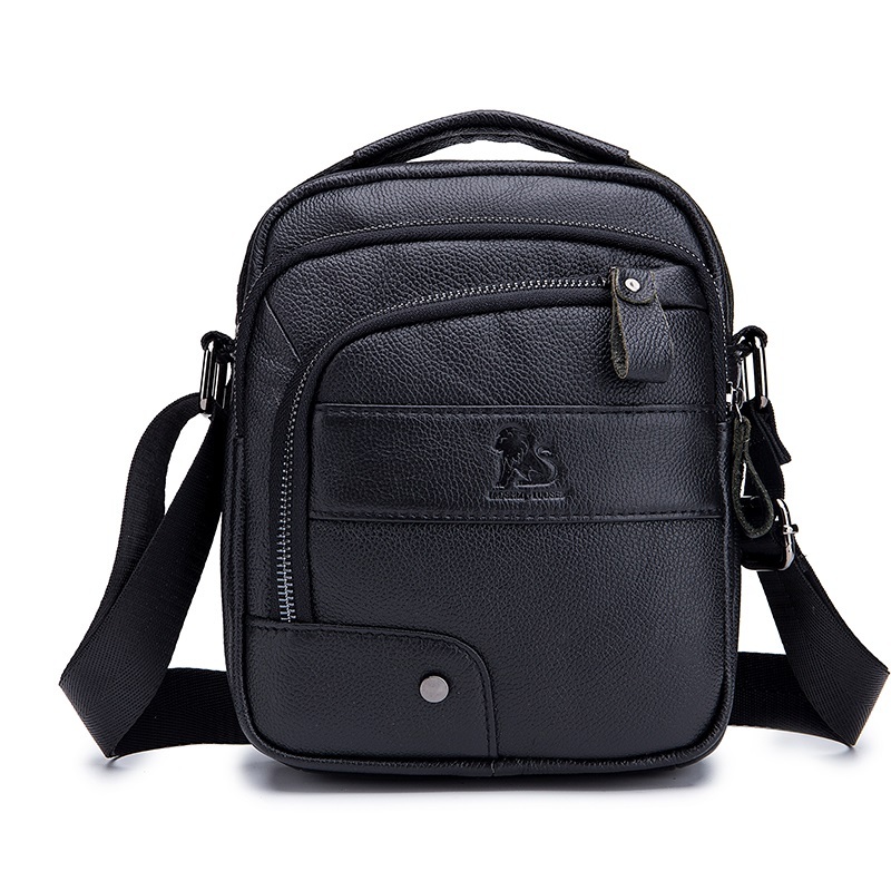 Men's, Multi-layer, Small, Leather, Crossbody Bag, Handbag, Shoulder bag, Sling bag