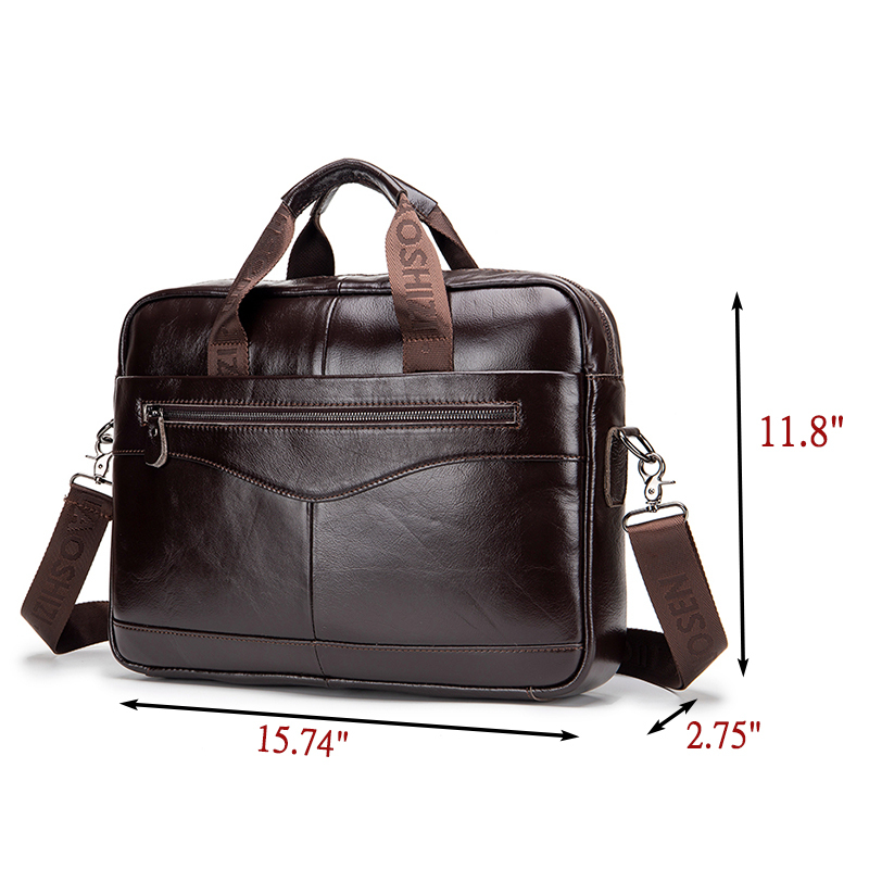 Men's, Fashion, Business, Leather, Laptop Bag, Shoulder bag, briefcase