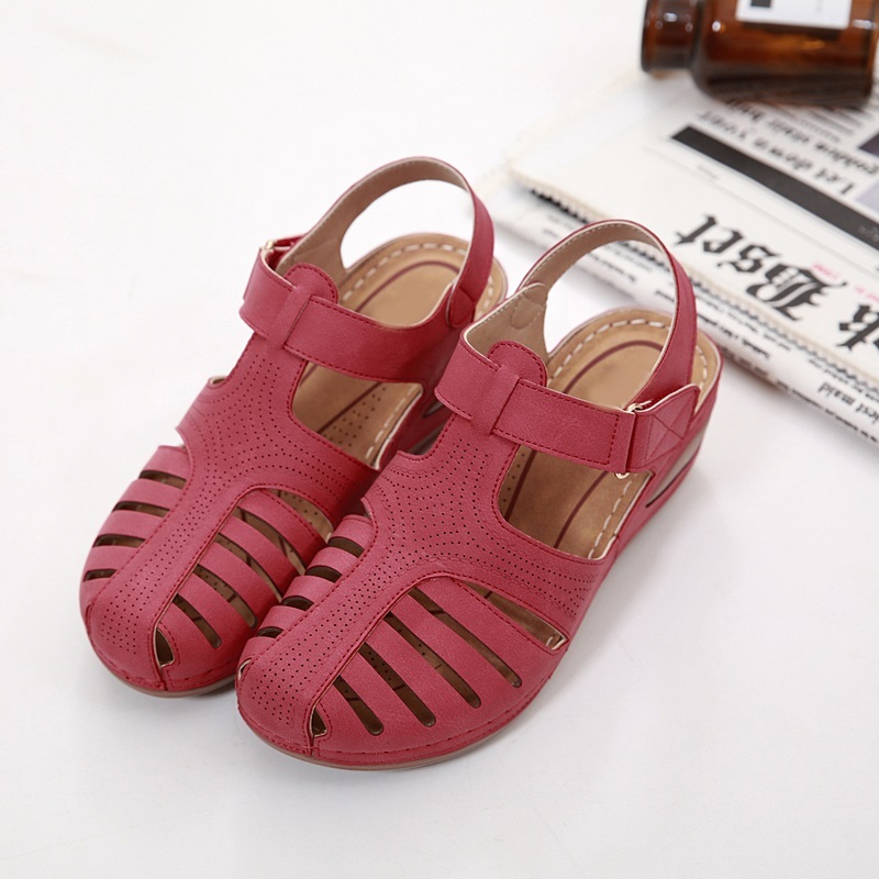 Women's, Summer, Hollow Out, Solid, Microfiber Leather, Sandals, Summer Shoes