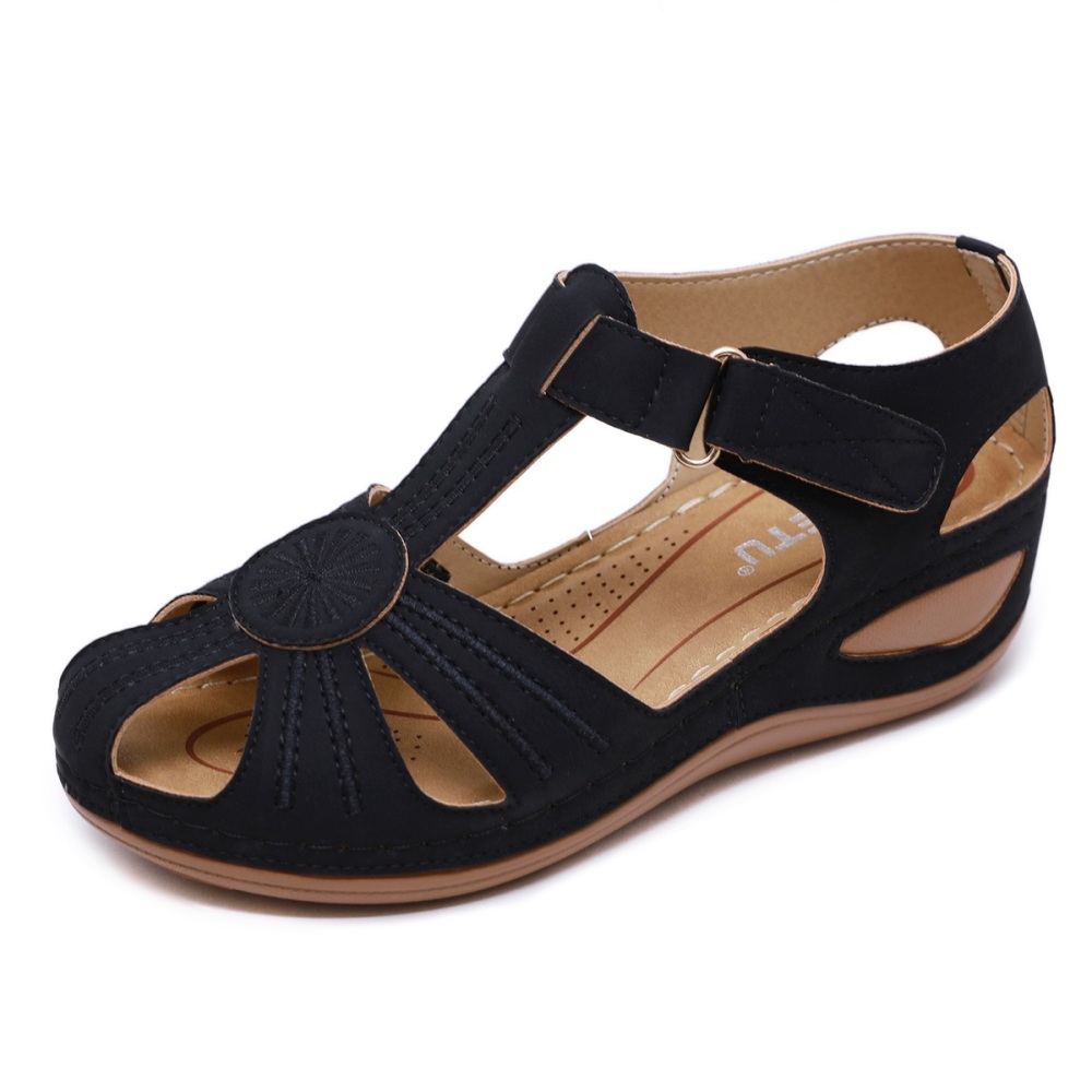 Women's, Summer, Wedges, Flower, Adjustable, Microfiber Leather, Sandals, Casual Shoes, Sandals Shoes