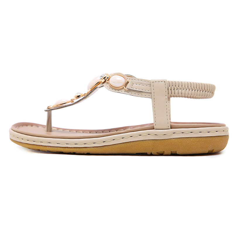 Women's, Summer, Cliptoe, Flat, Microfiber Leather, Sandals, Beach Sandals, Summer Shoes