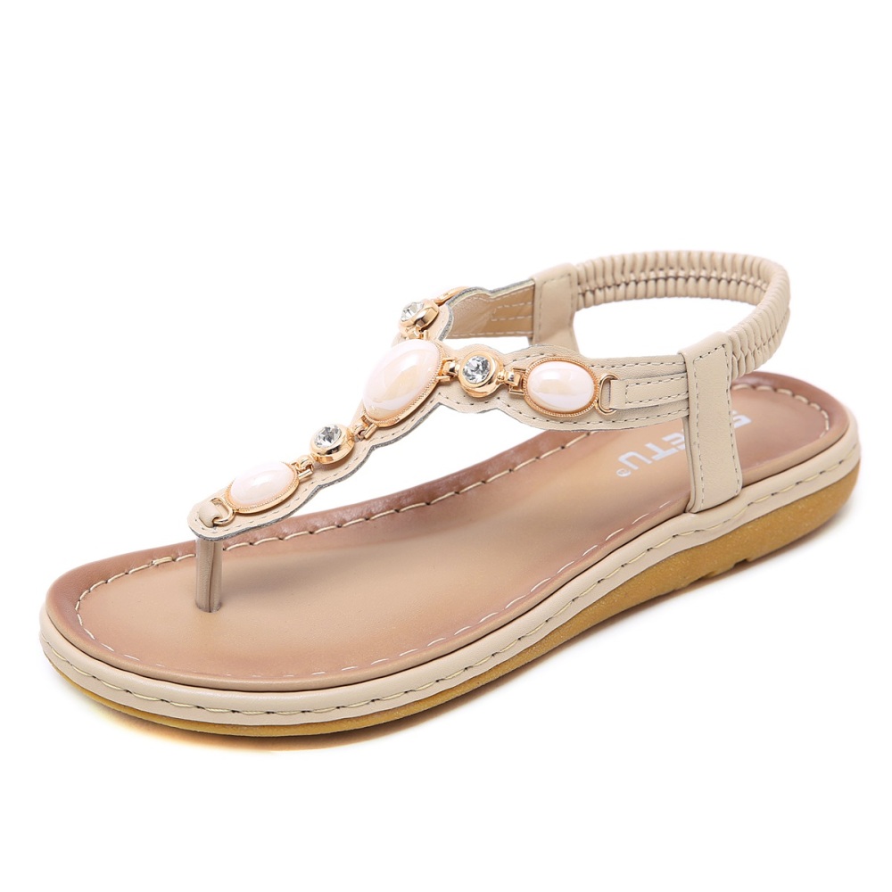 Women's, Summer, Cliptoe, Flat, Microfiber Leather, Sandals, Beach Sandals, Summer Shoes