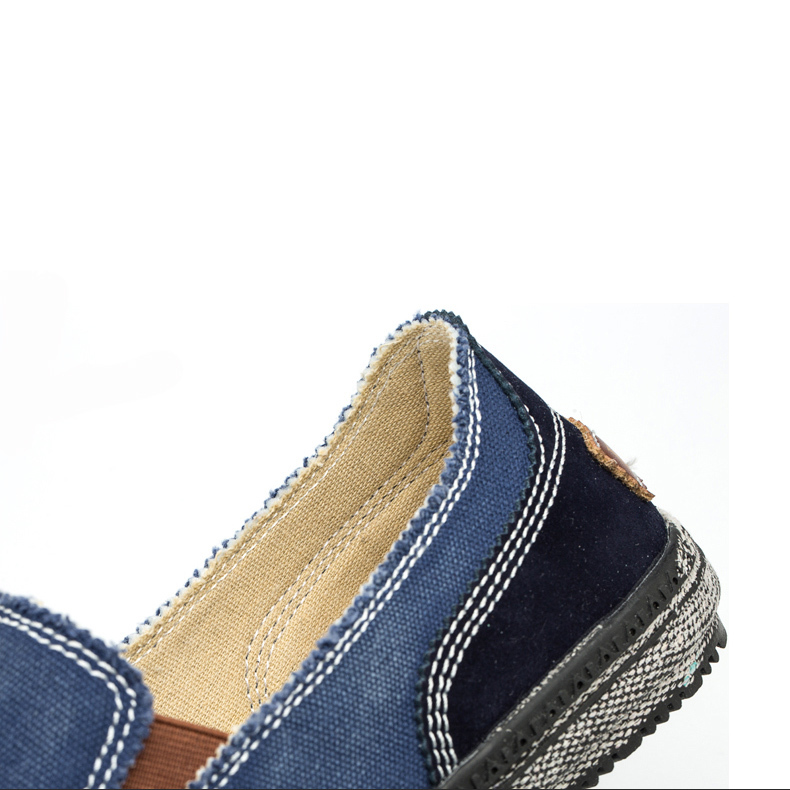Men's, Four Seasons, Soft, Flat, Denim Canvas, Casual, Loafers, Casual Shoes, Flats