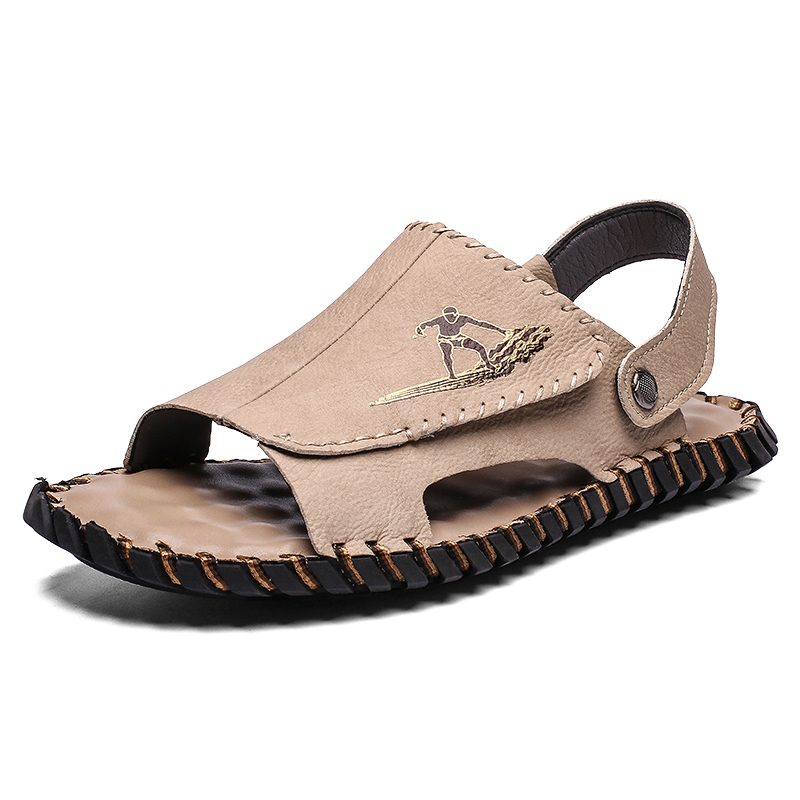 Men's, Summer, Handmade, Comfy, Microfiber Leather, Sandals, Beach Sandals