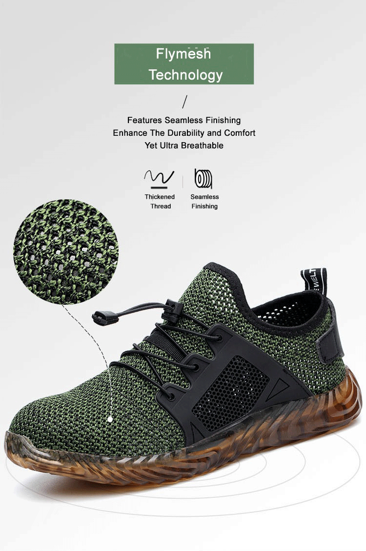 Men's, Summer, Breathable, Lightweight, Mesh, Safety Shoes, Sport Shoes, Work shoes