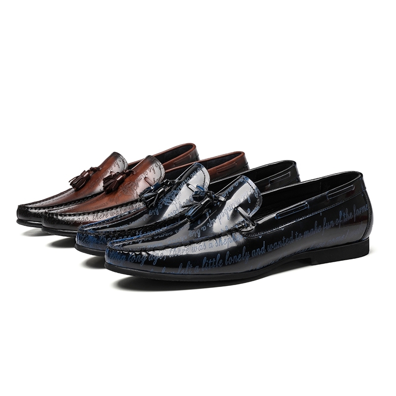 Men's, Four Seasons, Classic, Causal, Leather, Tassel, Dress Loafer, Loafers Shoes