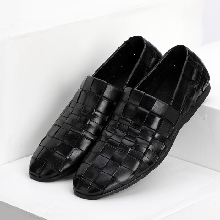 Men's, Four Seasons, Handmade, Slip-on, Leather, Dress Shoes, Formal Shoes, Office Shoes