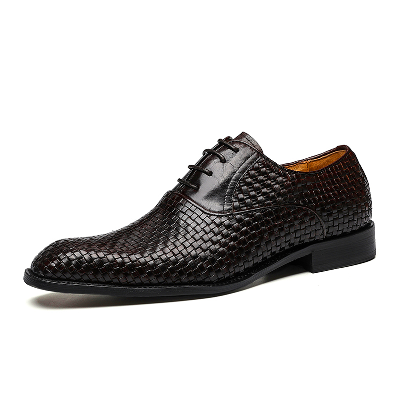 Men's, Four Seasons, British, Pointed-toe, Leather, Business Shoes, Dress Shoes, Office Shoes