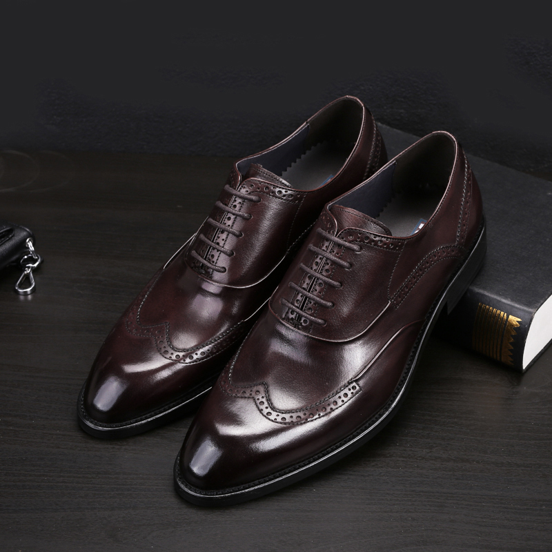 Men's, Four Seasons, Classic, British, Leather, Oxford Shoes, Dress Shoes, Business Shoes, Formal Shoes