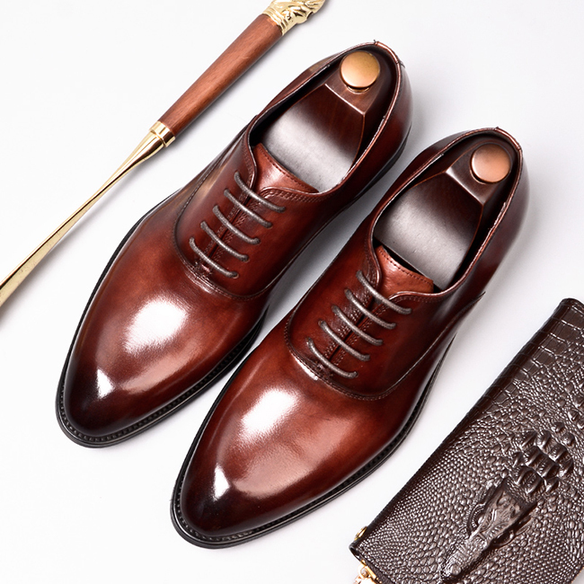 Seasons, British, Classic, Leather, Dress Oxford, Dress Shoes, Office Shoes, Pointed Toe