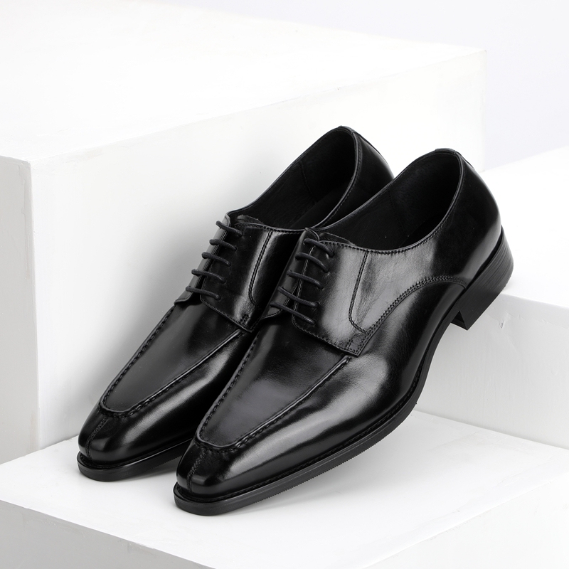 Men's, Four Seasons, British, Pointed Toe, Leather, Business Shoes, Dress Shoes, Office Shoes,  Classic,  Lace up