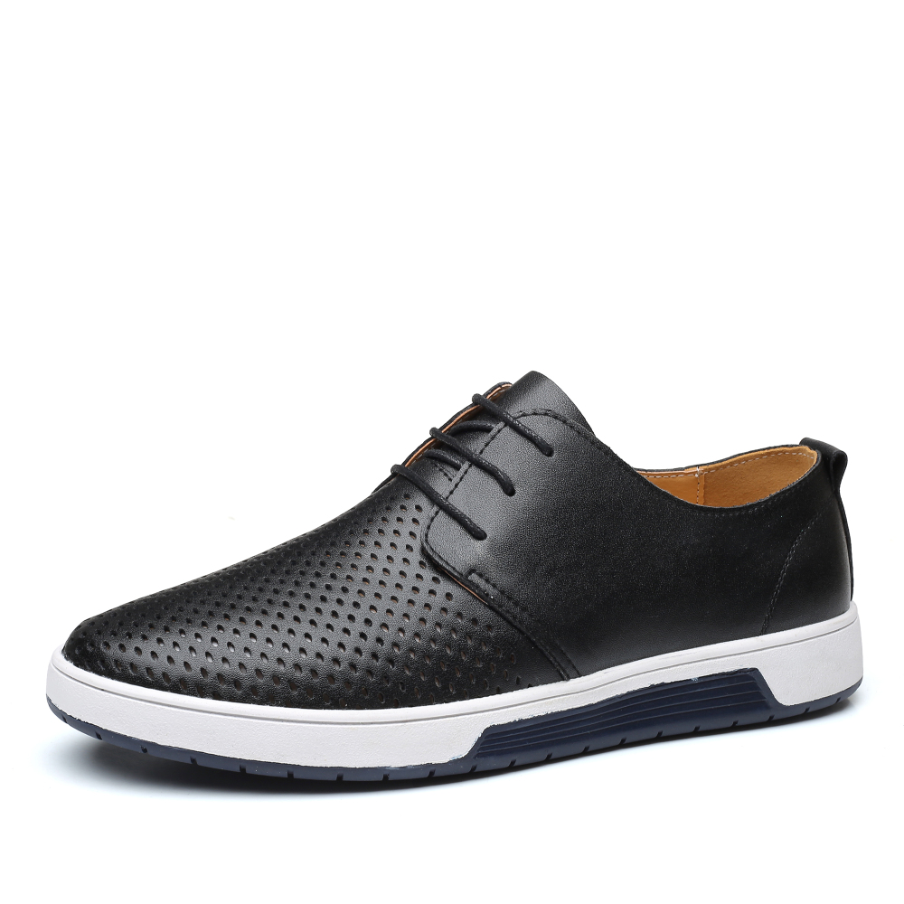 Summer, Genuine Leather, Shoes, Casual Shoes, Men Shoes, Breathable Shoes