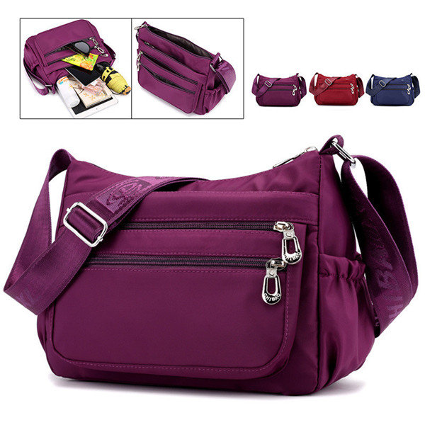 Casual Mini Crossbody Bag Waterproof Nylon Handbag Women's Multi