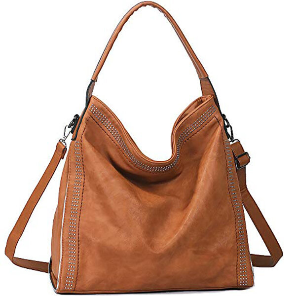 Women Bag , Rivet Bag,Large Capacity, Women  Handbag, PU Leather, Women Shoulder Bag