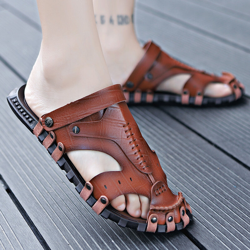 Men Outdoor Water Garden No-glue Slip Resistant Gladiator Sandals, Sandals