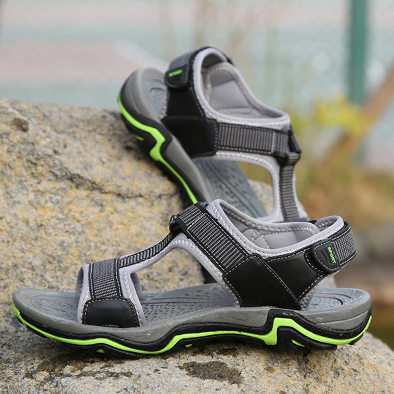 Men Hook Loop Wear Resistant Non-slip Casual Outdoor Sandals , Sandals