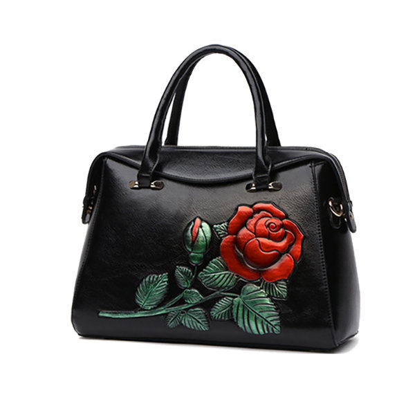 Women Bags,Embossed, Flower, Handbags,  Vintage, National Chinese Style, Shoulder Bags, Women Handbags