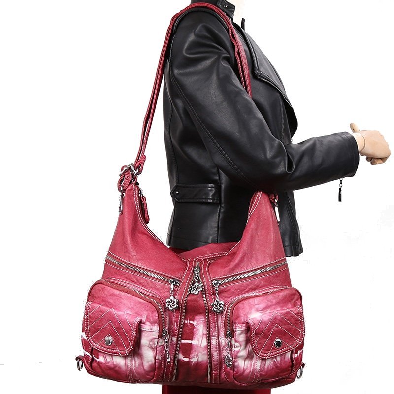 Women Backpack ,Casual , Shopping Handbags, Multi-pockets, Bag ,PU Leather,  Crossbody Bag, Handbags