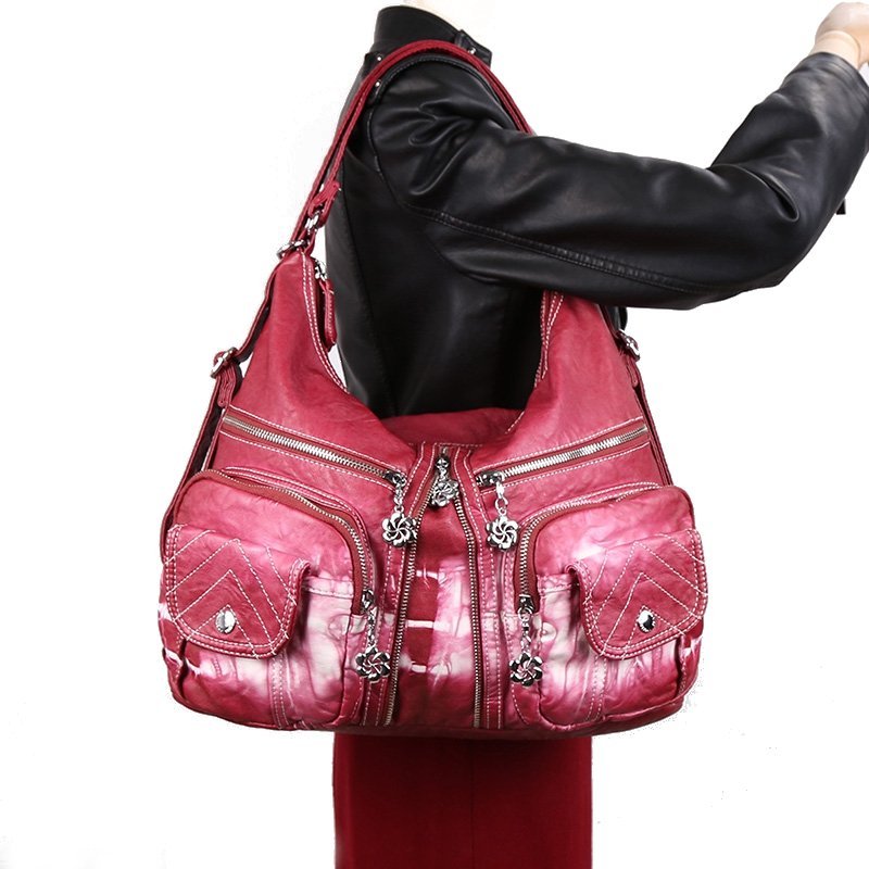 Women Backpack ,Casual , Shopping Handbags, Multi-pockets, Bag ,PU Leather,  Crossbody Bag, Handbags