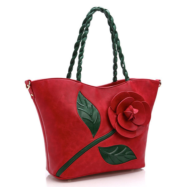 Women Handbag, Women bag, Vintage, PU Leather, Solid, Rose,  Women Multifunction Handbag, Zipper