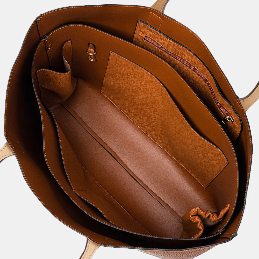 Women Bag, PU Leather, 2 PCS, Cat Pattern, Women Tote Shoulder Bag , Women Handbags
