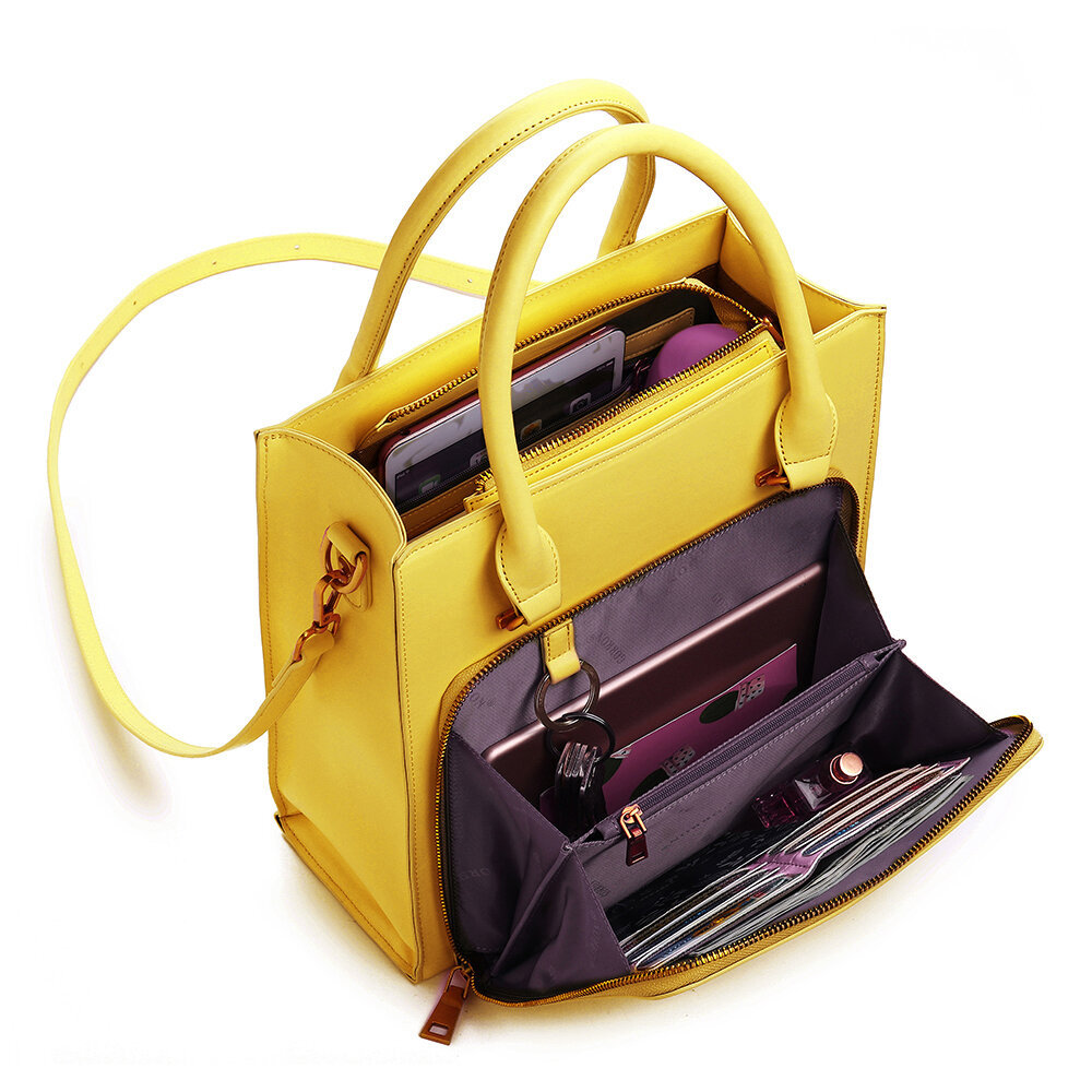 Women Bag, Solid, Multifunction Handbag,  Crossbody Bag, Handbags, PU Leather, Women Work Handbags