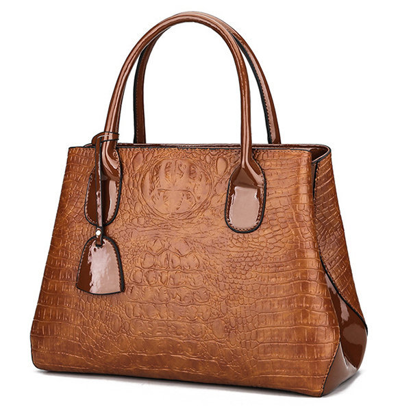 Women, Women bags, Women Handbags,Crocodile, High-End,Vintage, PU Leather Handbag , Solid Handbags,