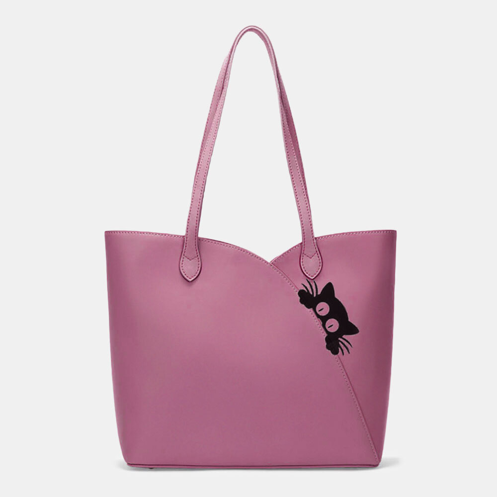 Women, Women Bags, Women Handbags, Cat Pattern, Multifunction Shoulder Bag, PU, Faux Leathe Handbag,
