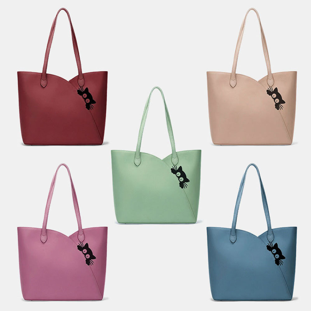 Women, Women Bags, Women Handbags, Cat Pattern, Multifunction Shoulder Bag, PU, Faux Leathe Handbag,