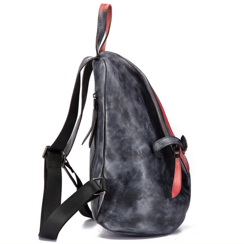 Women Bag, Women Backpack, Leather Handmade, Brush Color, Backpack