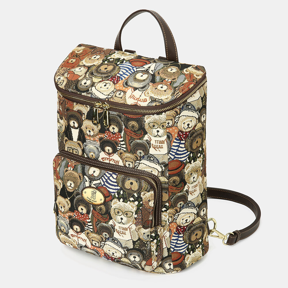 Women Bag ,Women Backpack, Bucket Bag, Large Capacity, Bear Backpack,  Backpack