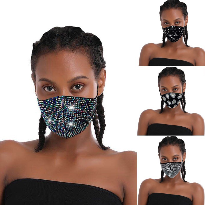 HOT Anti Pollution Face Mask With Rhinestone, Dust Mask