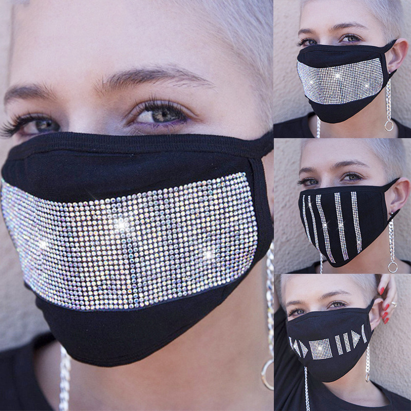 Anti Pollution Dust Mask With Rhinestone, Face Mask