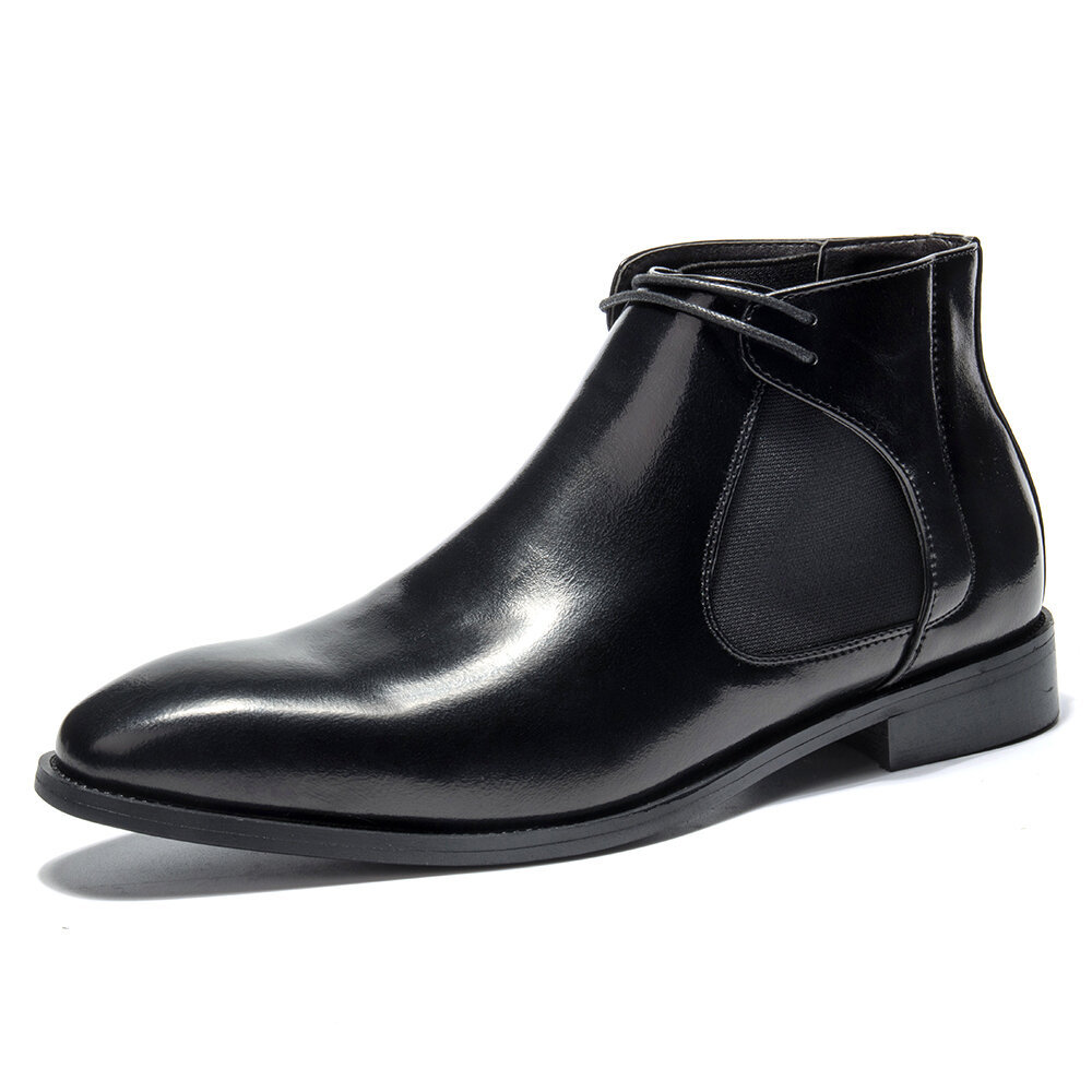 Men Autumn Winter Non Slip Business Casual Leather Ankle Boots, Boots