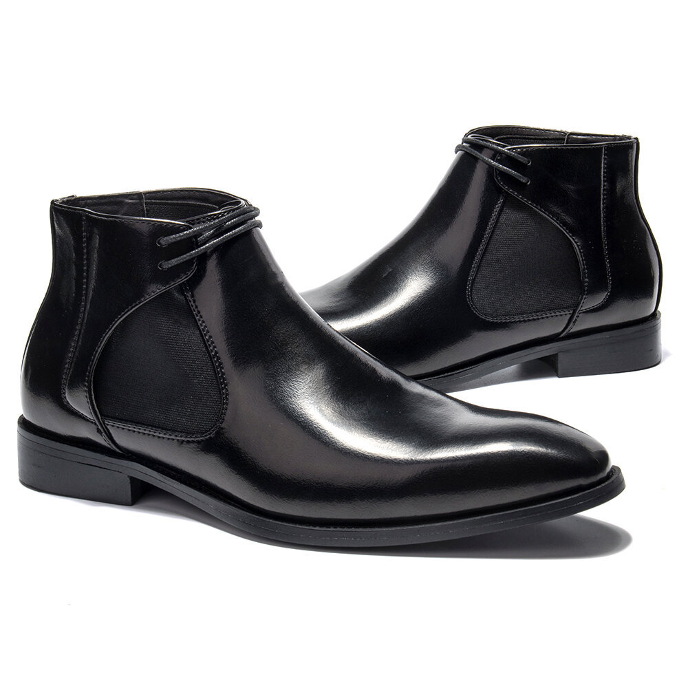 Men Autumn Winter Non Slip Business Casual Leather Ankle Boots, Boots