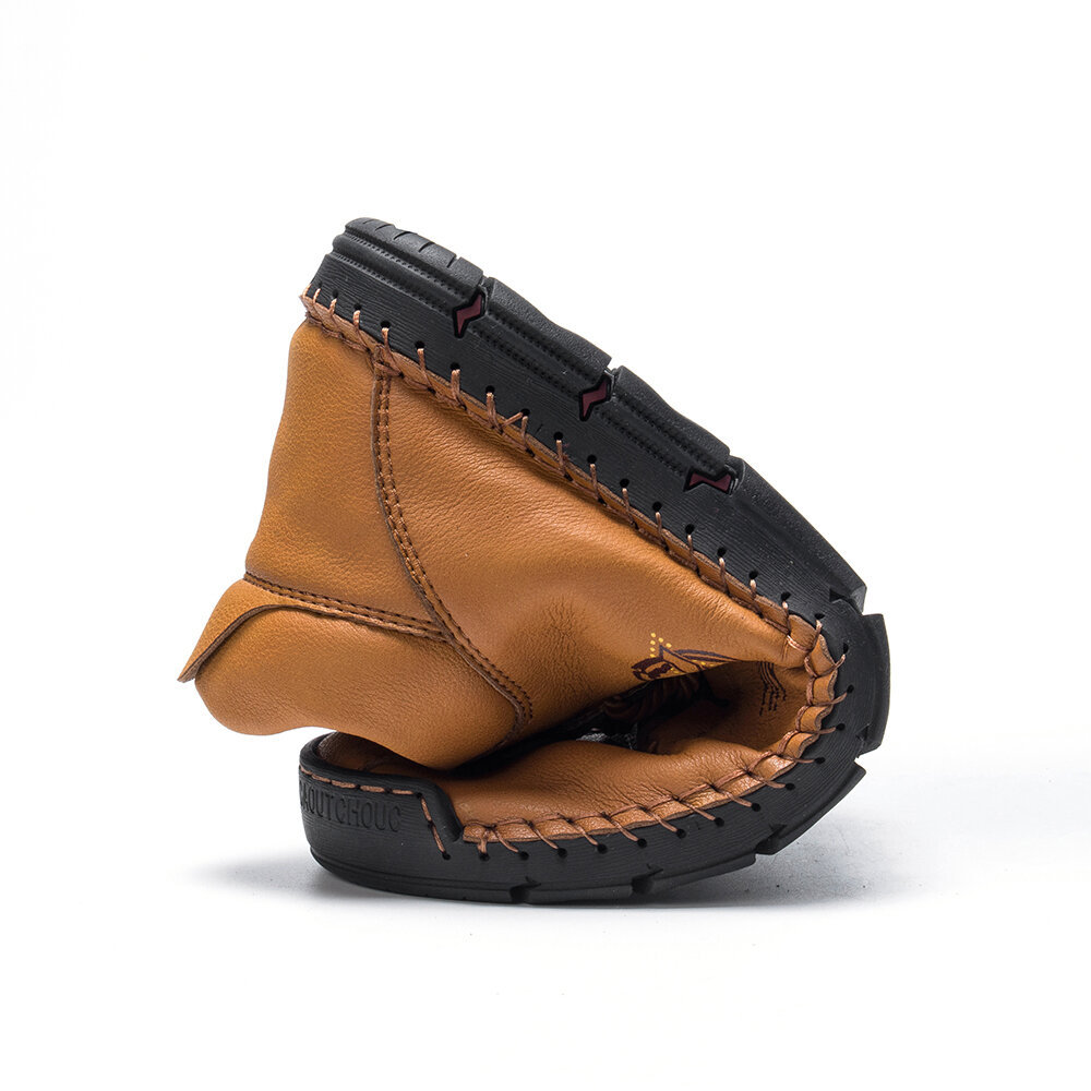Men Autumn Winter Hand Stitching Non Slip Microfiber Leather Boots, Boots