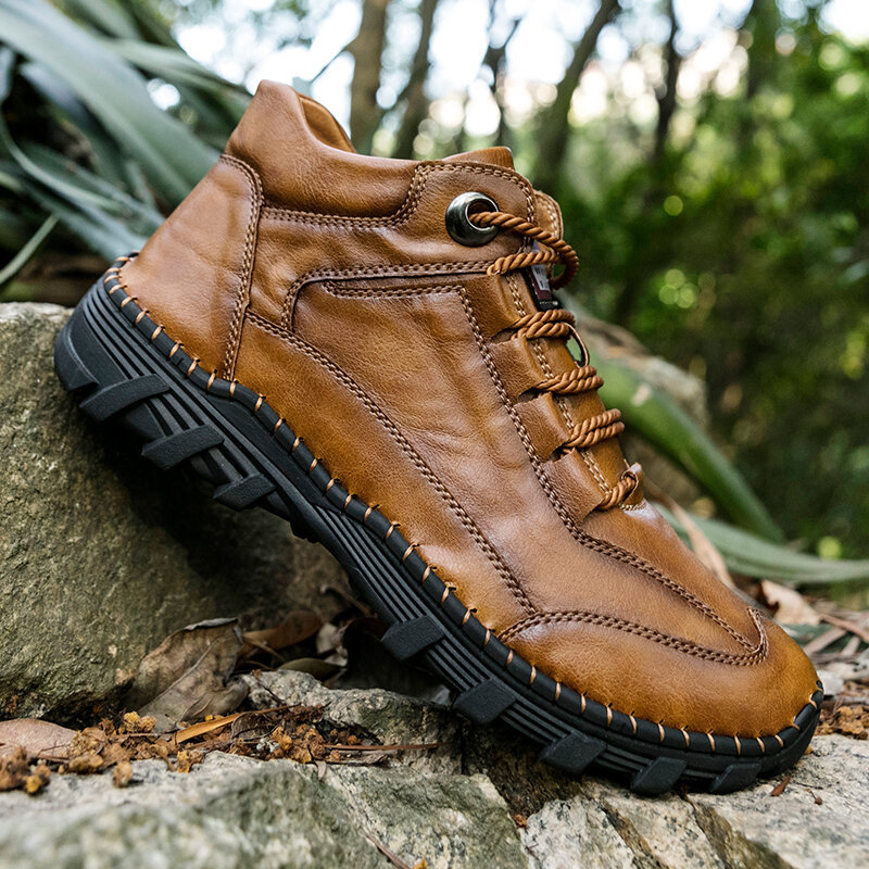 Men Autumn Winter High-top Non-slip icrofiber Leather Boots, Boots