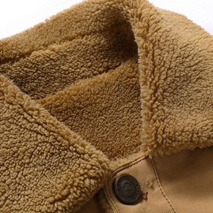 Men Fleece Lined Thickened Warm Jackets, Coats