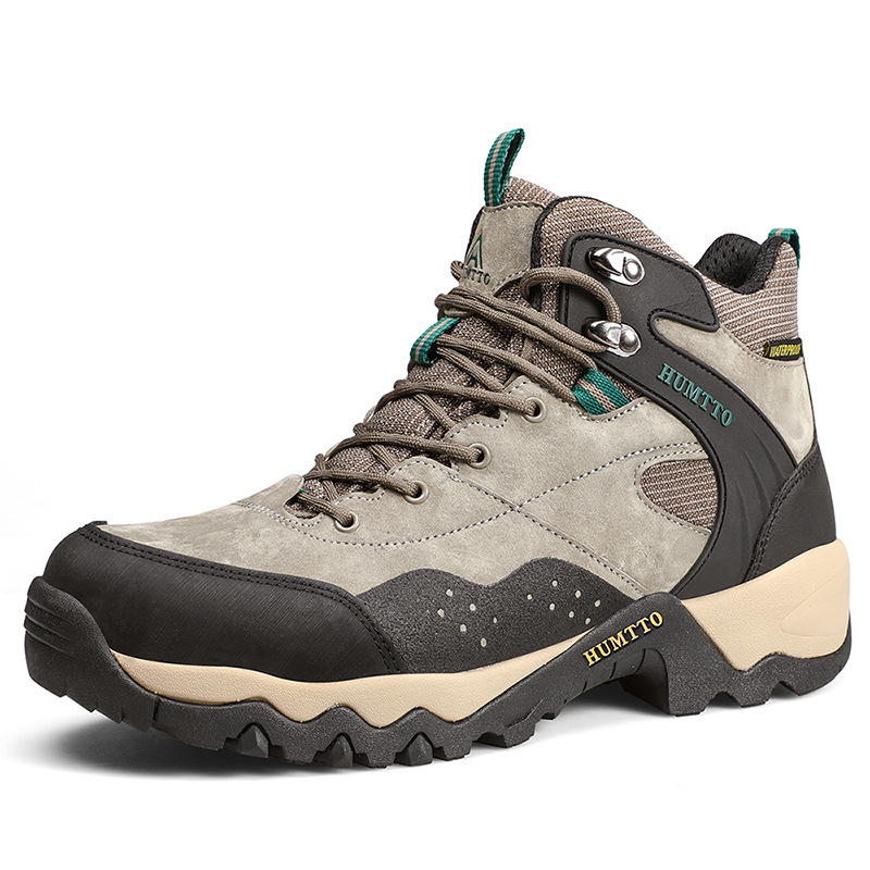 Men Four Seasons Slip-resistant Breathable Leather Hiking Shoes, Sports Shos